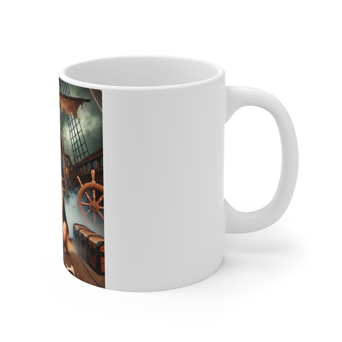 German Shepherd Pirate Halloween Mug - Fun Dog Lover's Mug for Halloween
