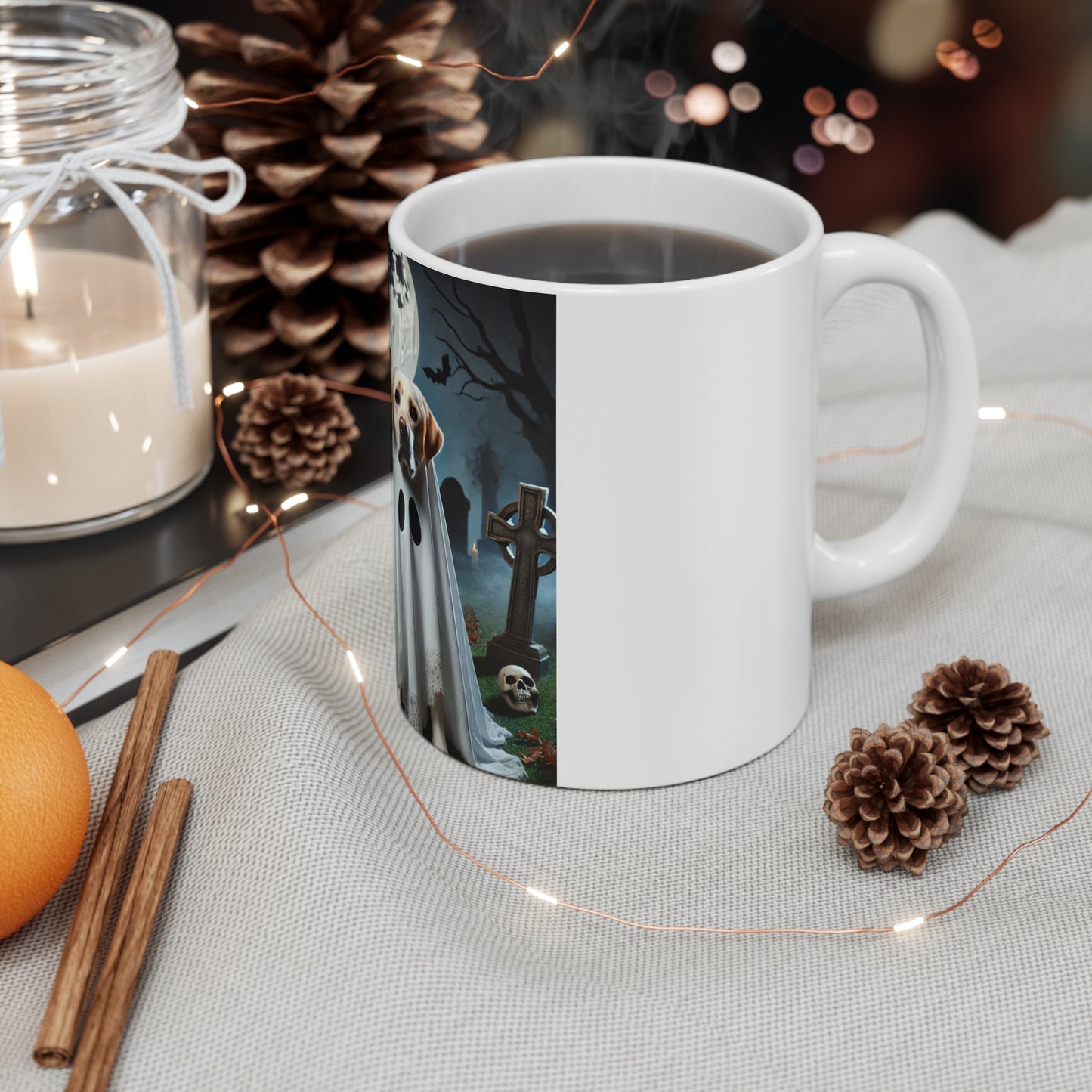 Labrador Retriever Ghost Halloween Mug - Spooky Dog Lover's Mug