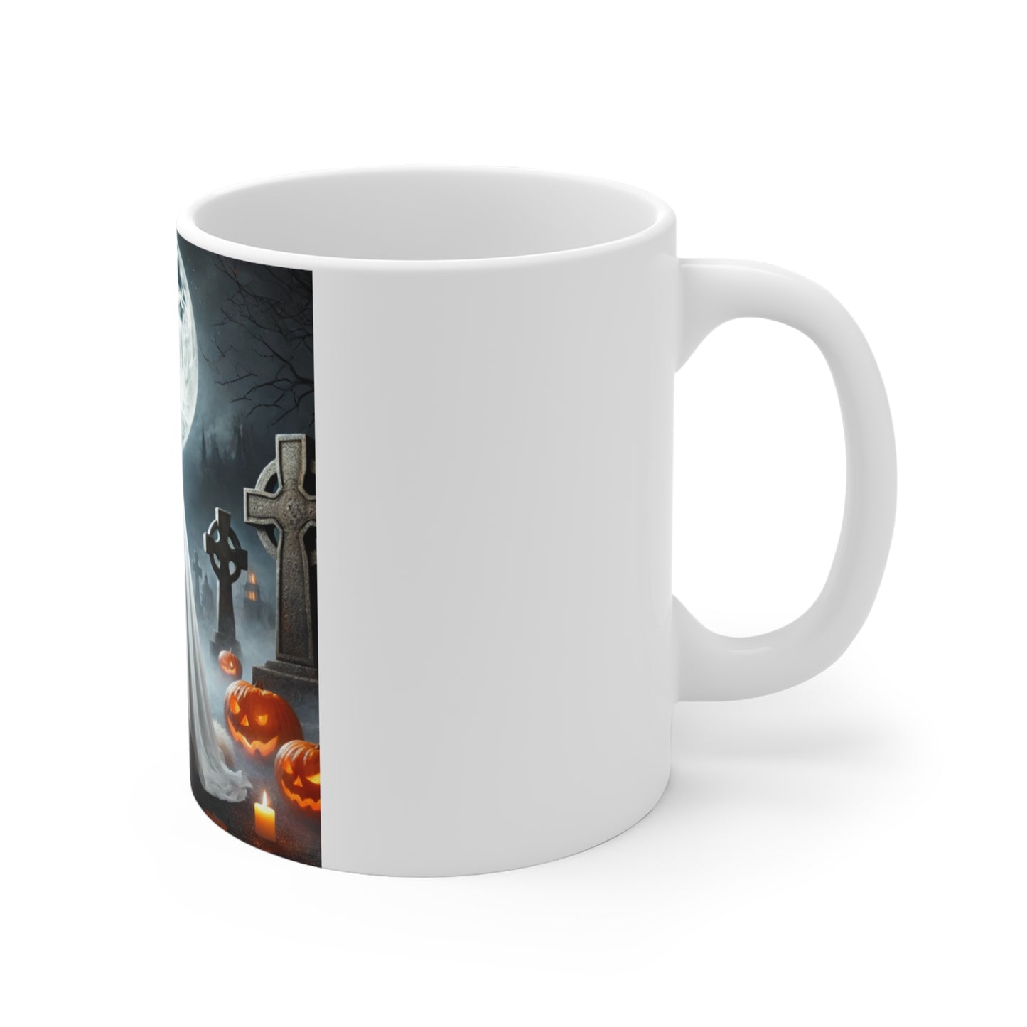 Siberian Husky Ghost Halloween Mug - Spooky Dog Lover's Mug