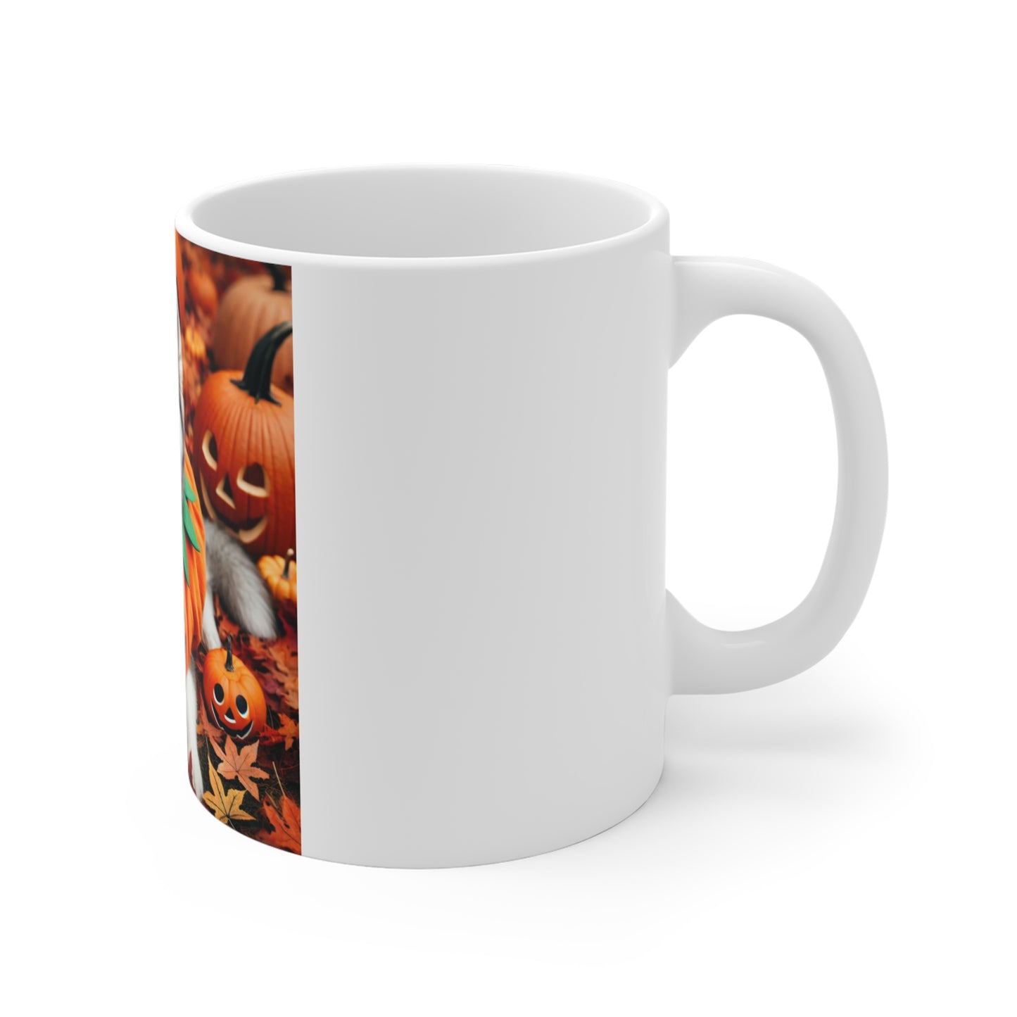 Siberian Husky Pumpkin Halloween Mug - Cute Dog Lover's Mug for Halloween