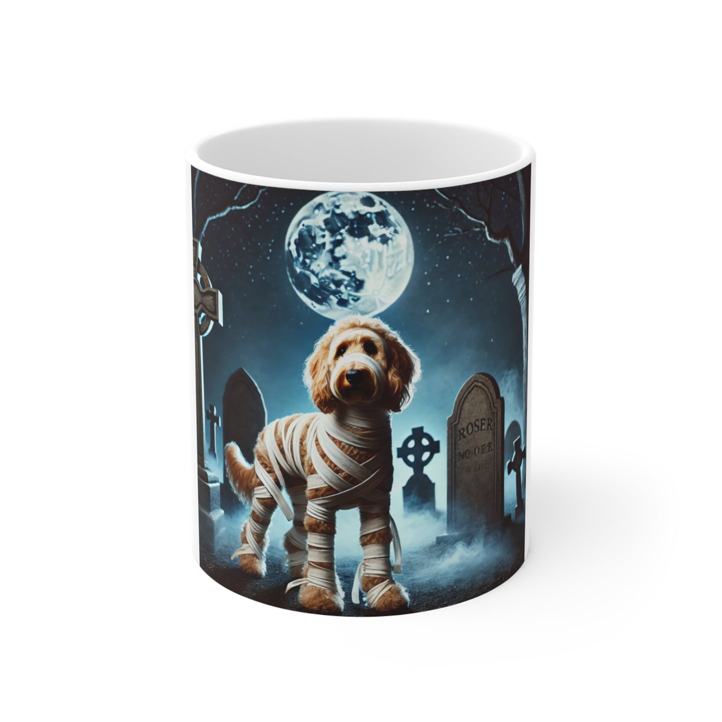 Goldendoodle Mummy Halloween Mug - Spooky Dog Lover's Mug