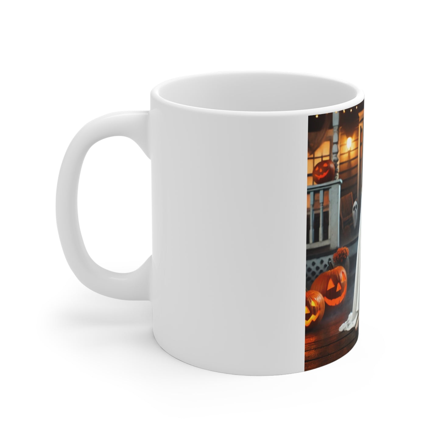 Bulldog Ghost Halloween Mug - Spooky Dog Lover's Mug