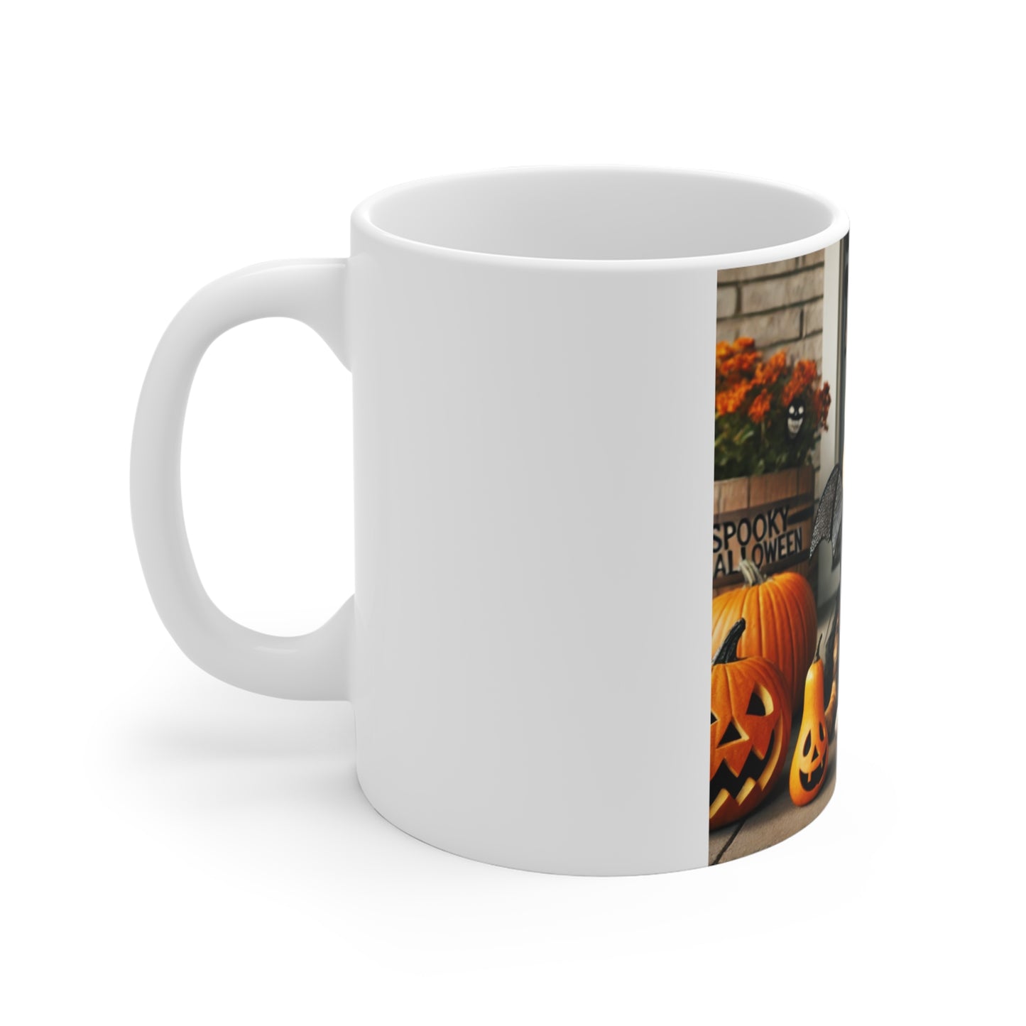 Bulldog Bat Halloween Mug - Adorable Bat-Themed Dog Mug for Halloween