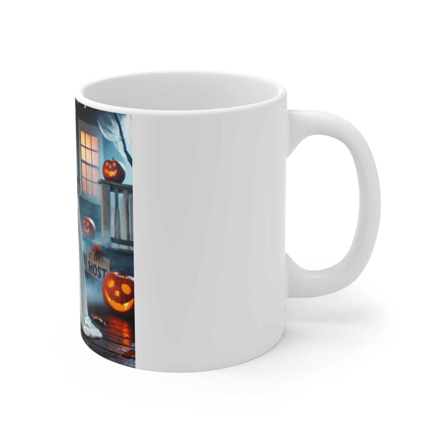 Bulldog Ghost Halloween Mug - Spooky Dog Lover's Mug