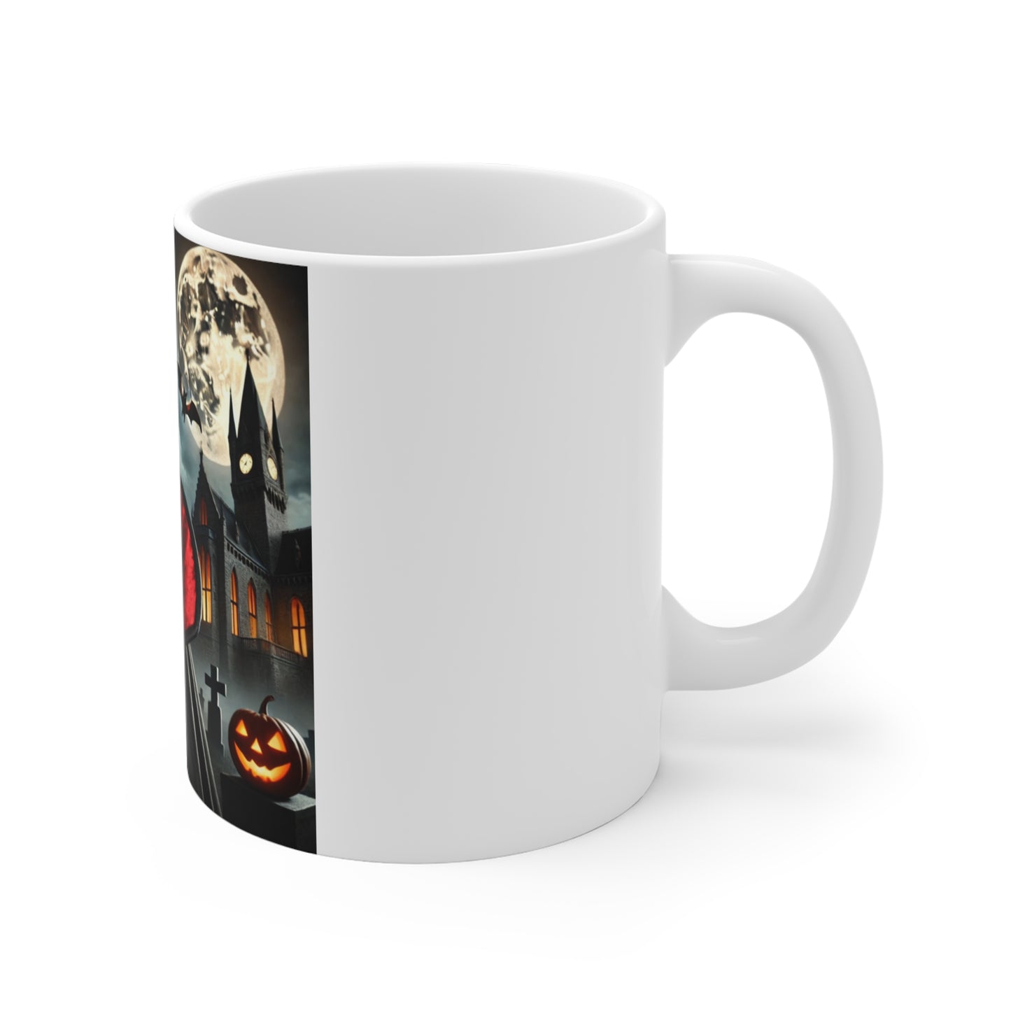 German Shepherd Vampire Halloween Mug - Spooky Dog Lover's Mug