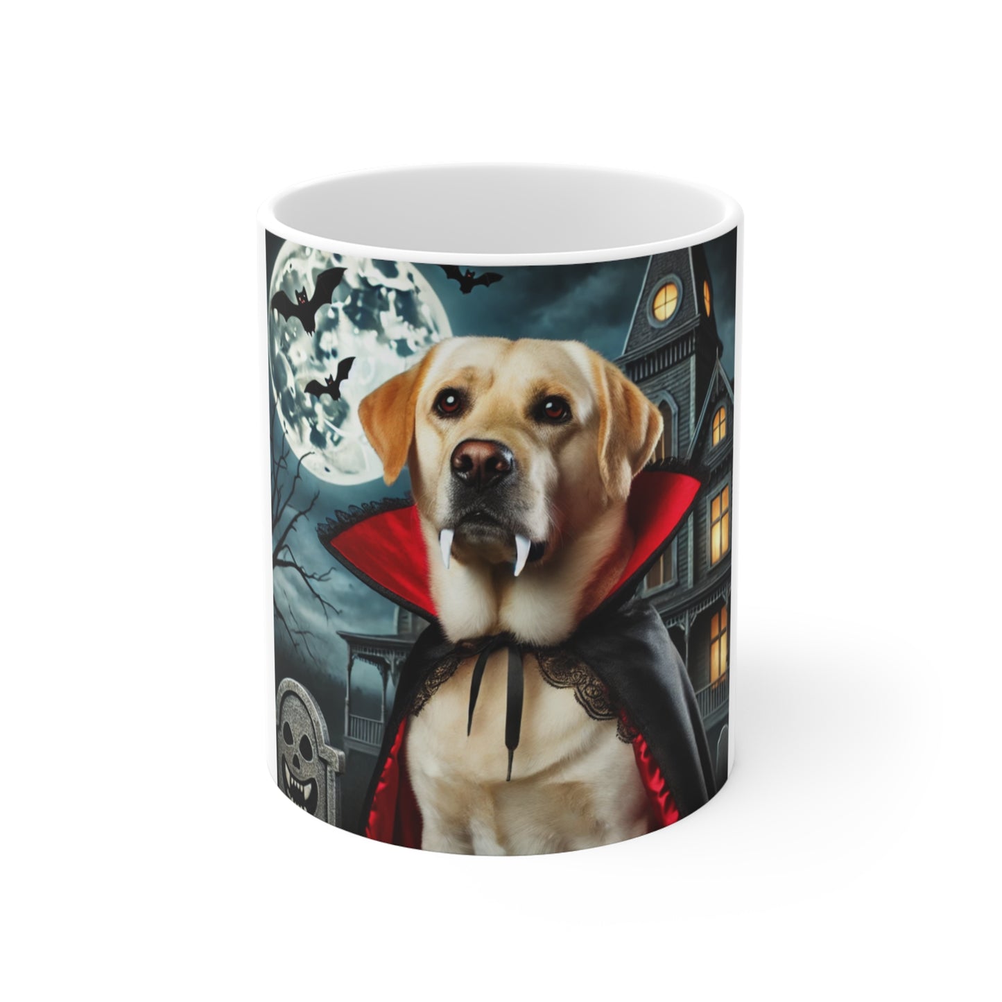 Labrador Retriever Vampire Halloween Mug - Spooky Dog Lover's Mug