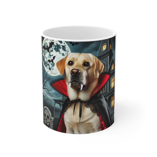 Labrador Retriever Vampire Halloween Mug - Spooky Dog Lover's Mug