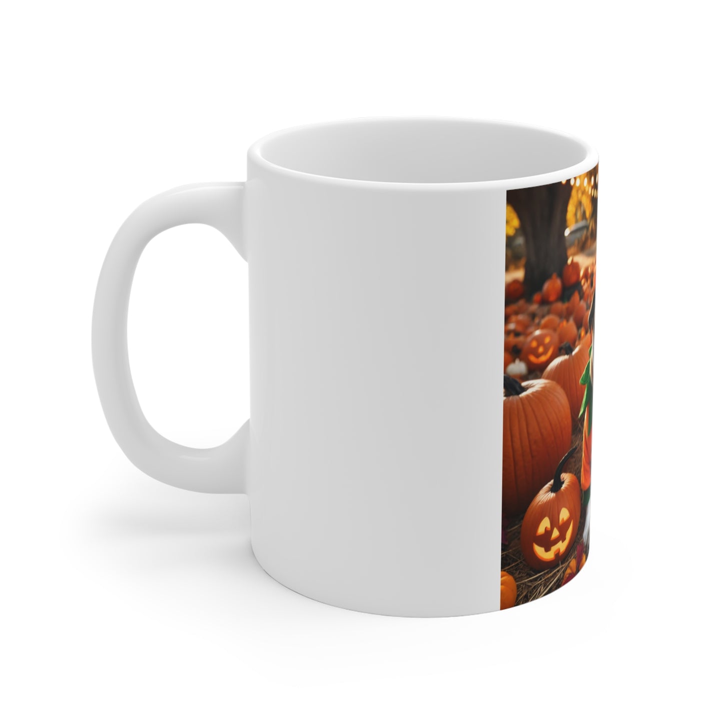 Bulldog Pumpkin Halloween Mug - Cute Dog Lover's Mug for Halloween